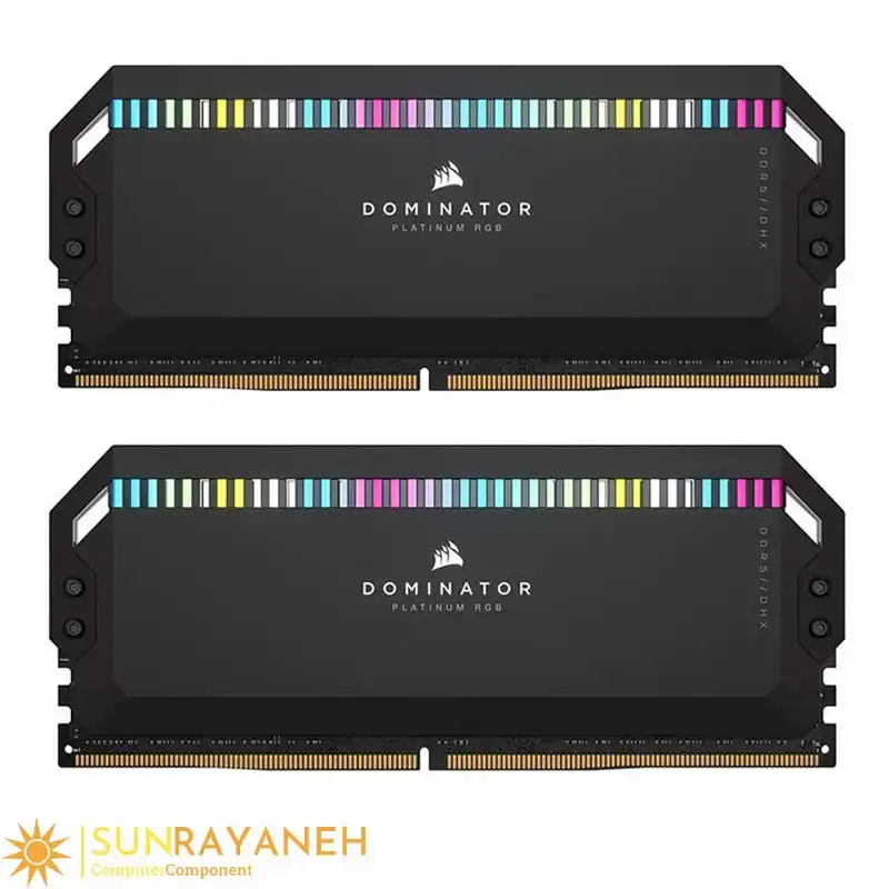 رم دسکتاپ DDR5 دو کاناله MHz 6200 کورسیر CL36 مدل Dominator Platinum RGB